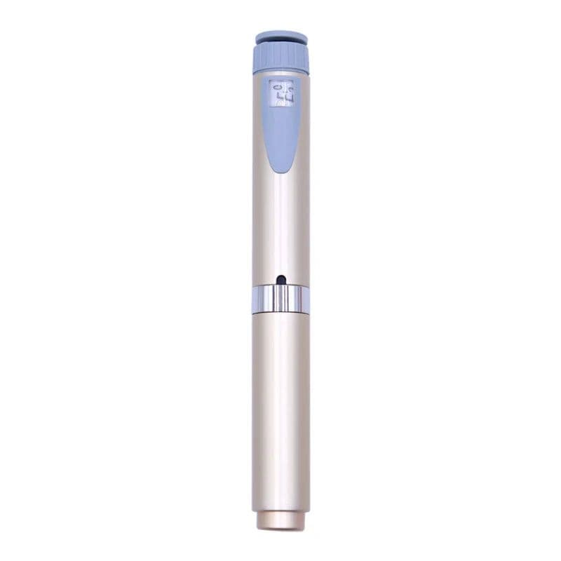 image-Metal Reusable V2 0-60IU Injection Pen with Pen case Adjustable 3ml Cartridge Injector Pen