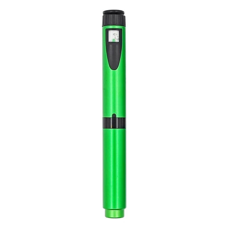 image-Metal Reusable V2 0-60IU Injection Pen with Pen case Adjustable 3ml Cartridge Injector Pen