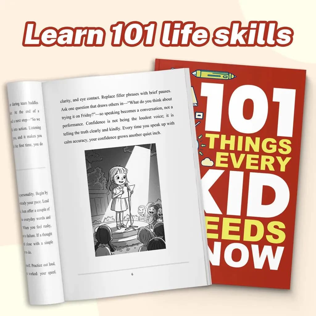 image-101 Things Every Kid Needs to Know—Essential Life Skills Book for Children|Learn Independence, Confidence,and Smart Habits