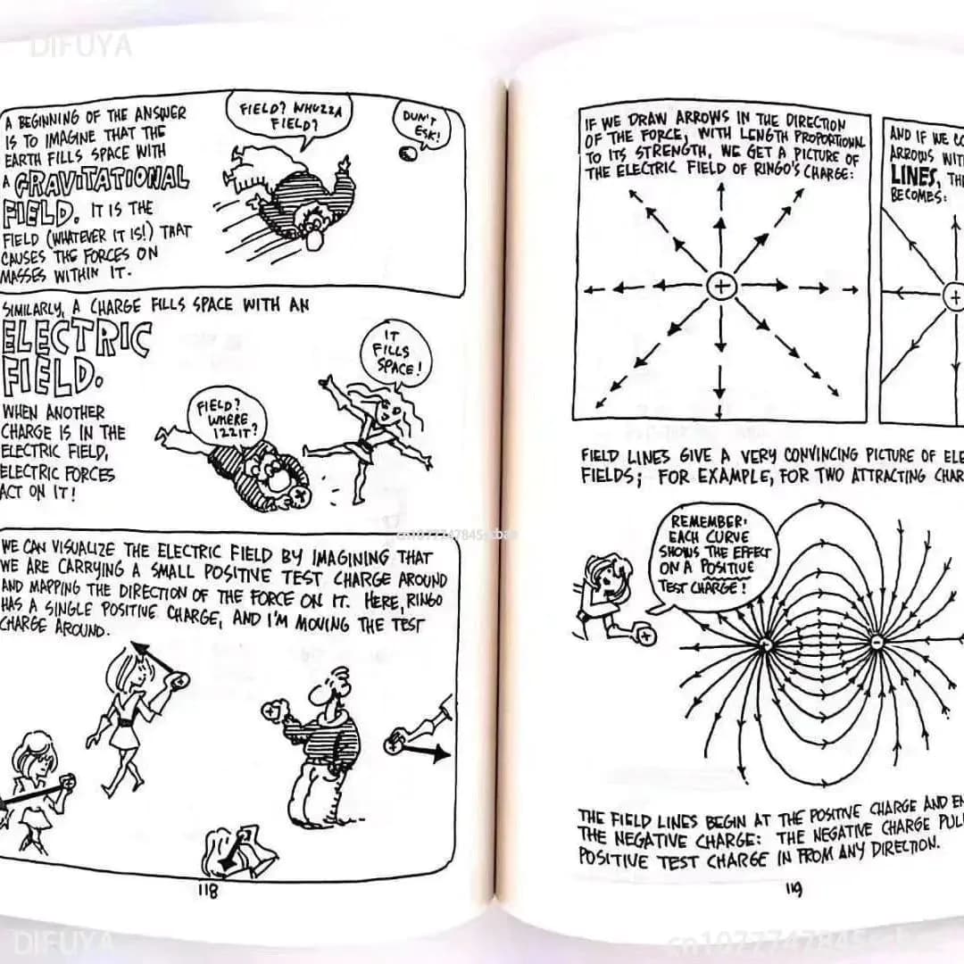 image-8 Books The Cartoon Guide to Statistics/Chemistry Funny Science Comics English Story Book Help Child Be Reader Early Education