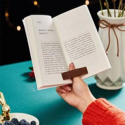 image-Hot Wooden Thumb Bookmark One Hand Reading Thumb Book Support Book Page Holder For Office Book Lovers Fast DIY Reading Aid Tools