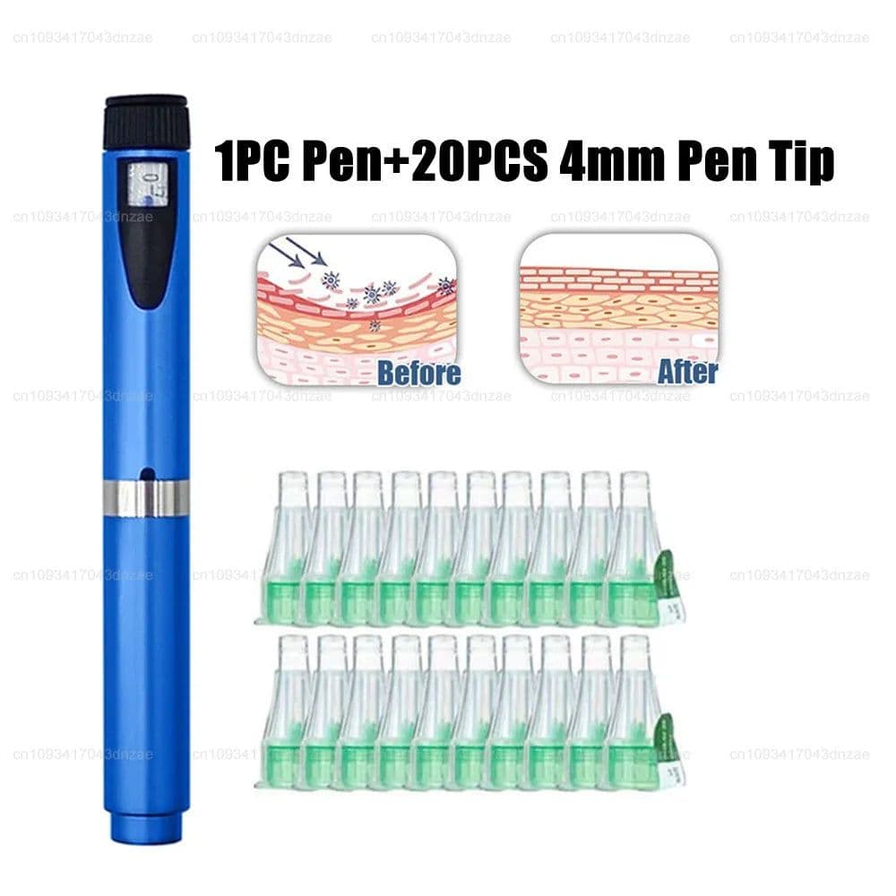 image-Magic Pen Injection Pen Kit 3ml Empty Cartridges Cassette Bottle 4/6/8mm Pen Tip Sterile Individual Packaging for Lilly Insulin