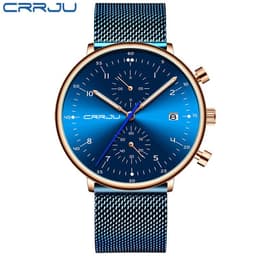 image-CRRJU/Kajun 2278 new men's sports watch fashion multifunctional six-pin mesh belt business watch
