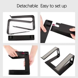 image-Laptop bracket support aluminum alloy desktop computer increase rack portable notebook cooling rack storage base