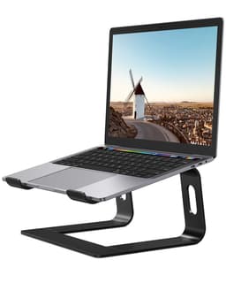 image-Laptop bracket support aluminum alloy desktop computer increase rack portable notebook cooling rack storage base