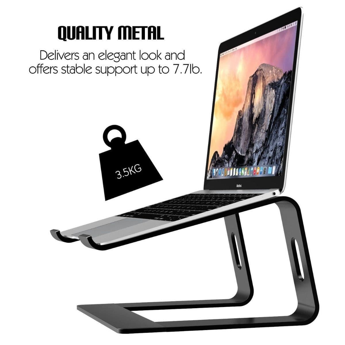 image-Laptop bracket support aluminum alloy desktop computer increase rack portable notebook cooling rack storage base