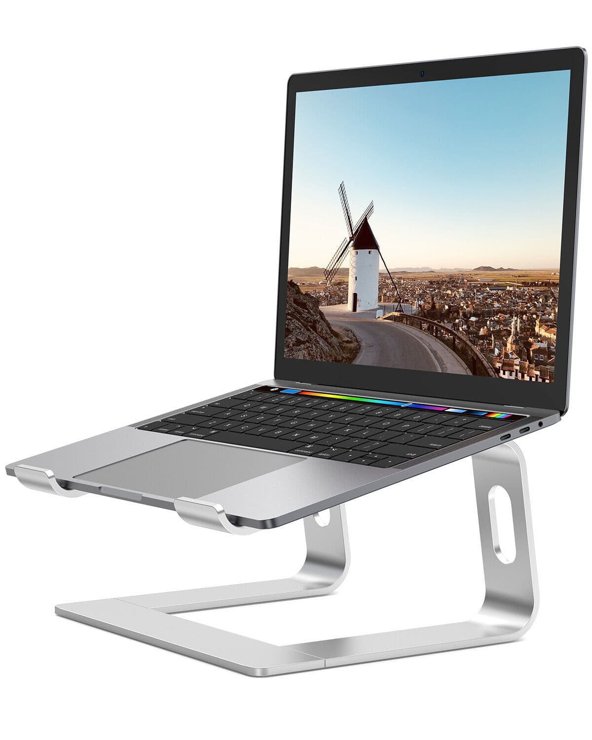 image-Laptop bracket support aluminum alloy desktop computer increase rack portable notebook cooling rack storage base