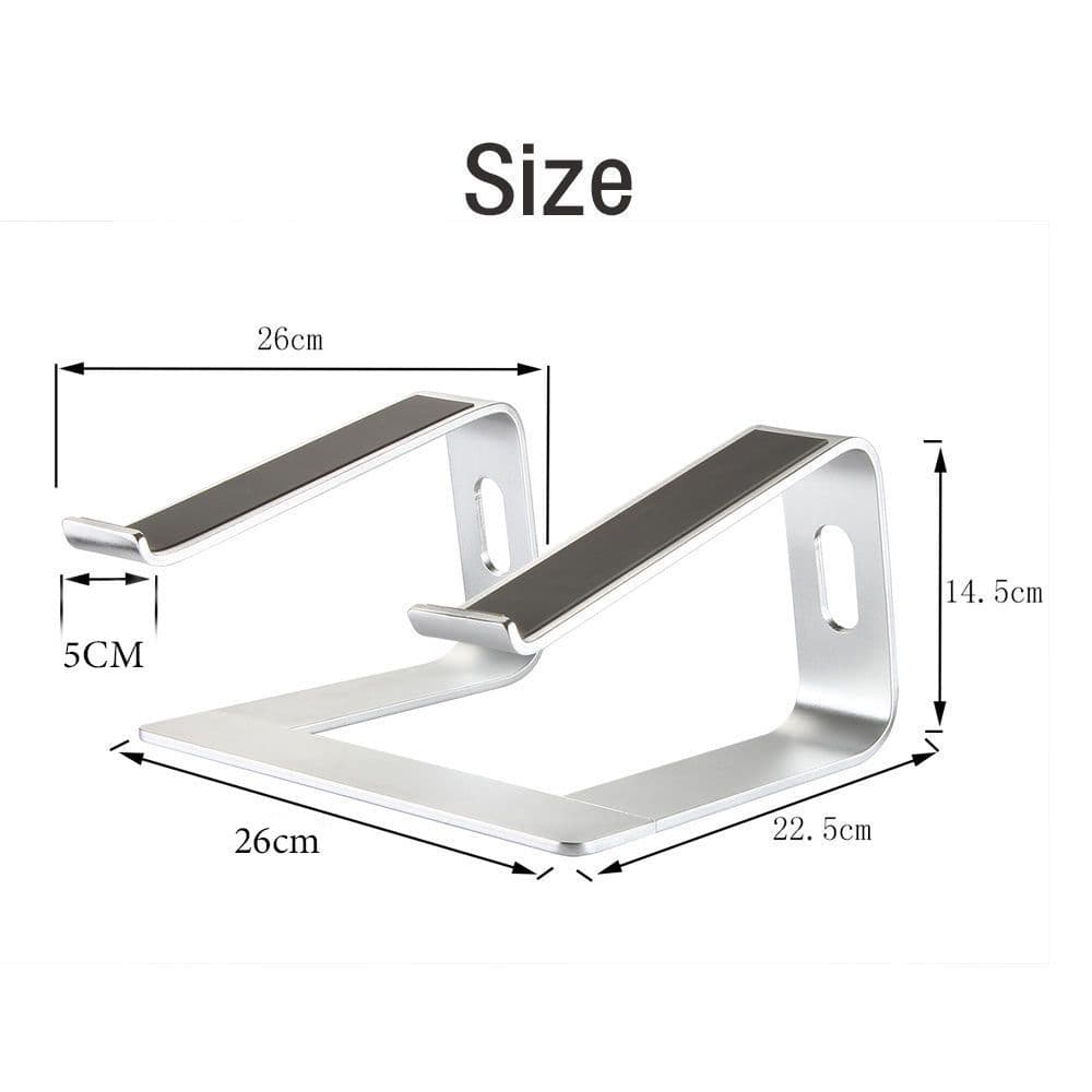 image-Laptop bracket support aluminum alloy desktop computer increase rack portable notebook cooling rack storage base