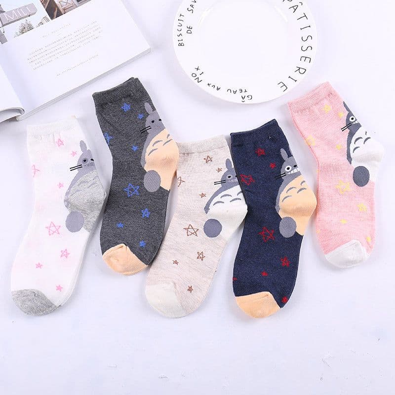 image-Zhuji socks are self-produced and sold in spring and summer, new printed cartoon character women's socks, cotton in tube cute socks
