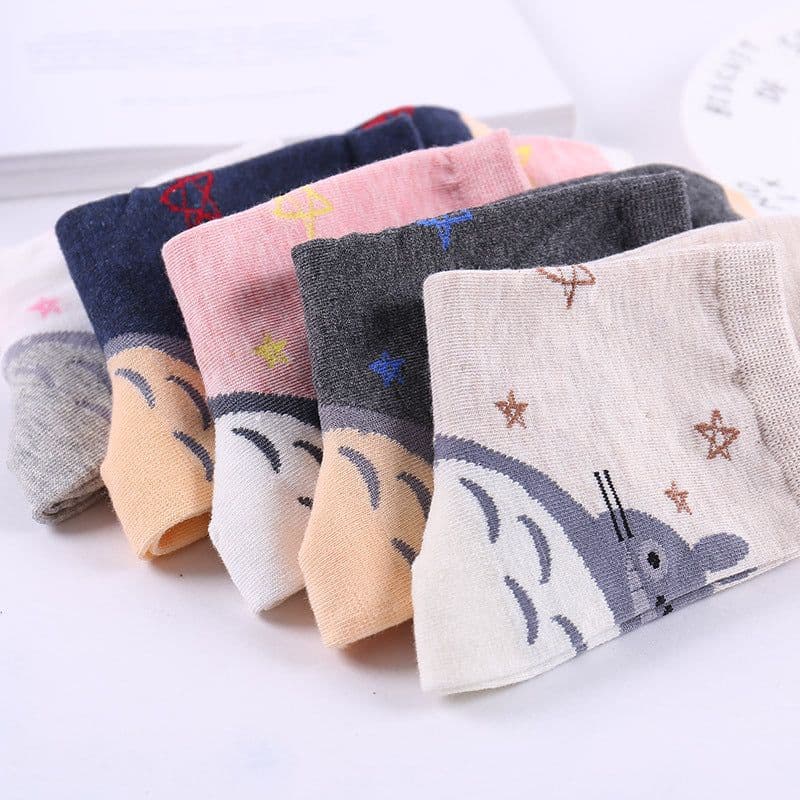 image-Zhuji socks are self-produced and sold in spring and summer, new printed cartoon character women's socks, cotton in tube cute socks