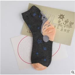 image-Zhuji socks are self-produced and sold in spring and summer, new printed cartoon character women's socks, cotton in tube cute socks