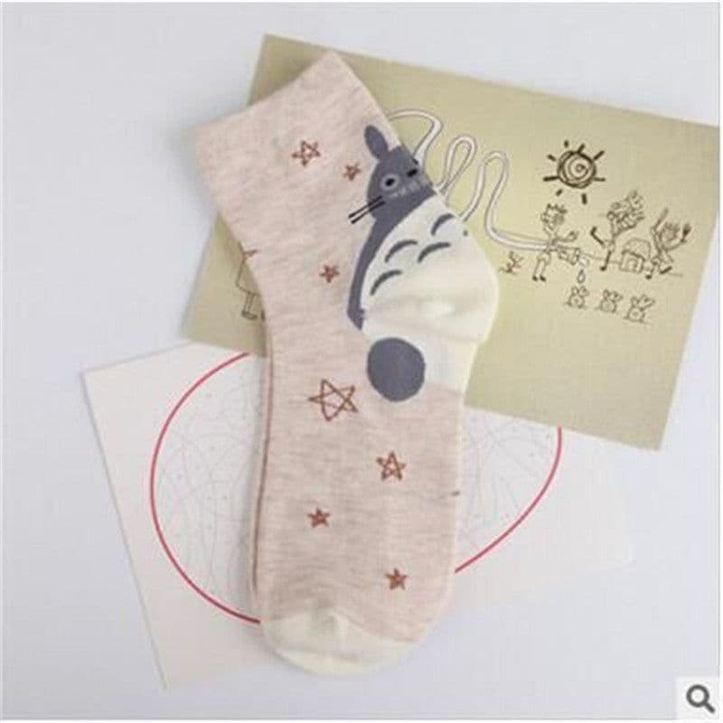 image-Zhuji socks are self-produced and sold in spring and summer, new printed cartoon character women's socks, cotton in tube cute socks