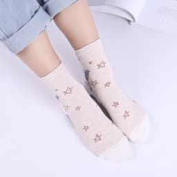 image-Zhuji socks are self-produced and sold in spring and summer, new printed cartoon character women's socks, cotton in tube cute socks