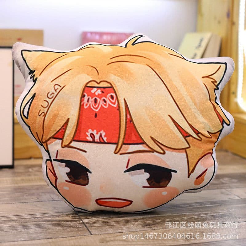 image-Cartoon anime double-sided printing pillow plush toy girl doll doll sofa cushion boy’s day gift