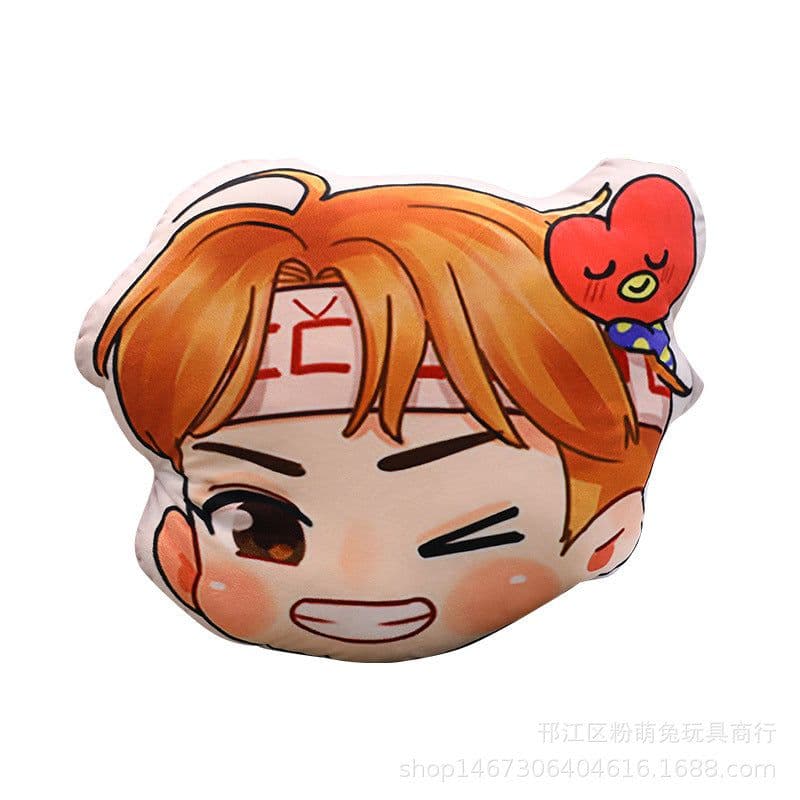 image-Cartoon anime double-sided printing pillow plush toy girl doll doll sofa cushion boy’s day gift
