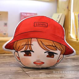 image-Cartoon anime double-sided printing pillow plush toy girl doll doll sofa cushion boy’s day gift