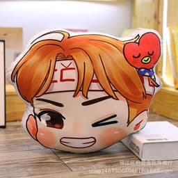 image-Cartoon anime double-sided printing pillow plush toy girl doll doll sofa cushion boy’s day gift