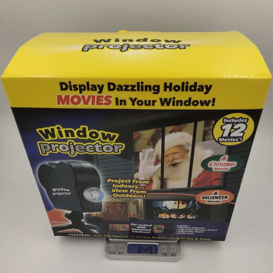 image-Window Projector Christmas Projector Lamp Halloween Projector 12 Videos Home Window Projector