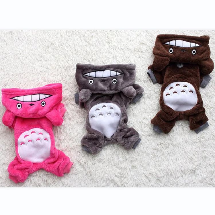 image-Cat Transformation Suit Teddy Small Dog Costume Warm Dog Clothes Pet Clothes Autumn and Winter Models Four-legged Hooded