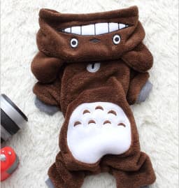 image-Cat Transformation Suit Teddy Small Dog Costume Warm Dog Clothes Pet Clothes Autumn and Winter Models Four-legged Hooded