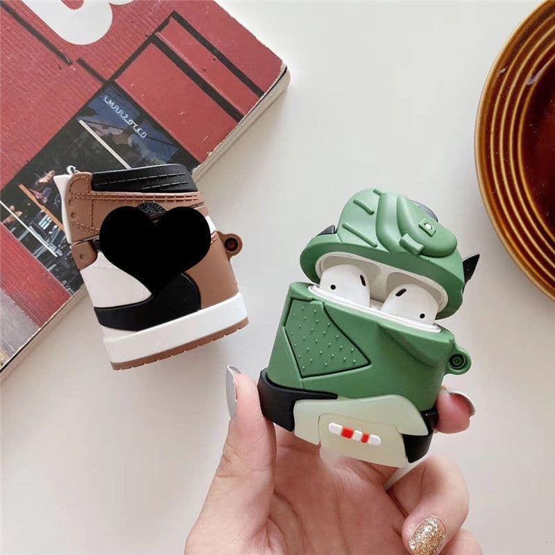 image-Tide creative barb sneakers Airpods pro3 generation protection Apple earphone sleeve Airpods1/2 protection applicable