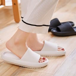 image-New products wholesale spot foot feces slippers female summer indoor home bathroom bath couple thick-soled sandals male