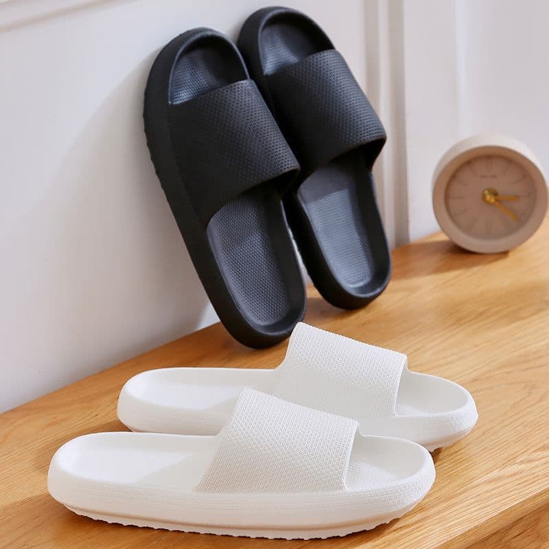 image-New products wholesale spot foot feces slippers female summer indoor home bathroom bath couple thick-soled sandals male