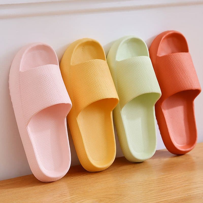 image-New products wholesale spot foot feces slippers female summer indoor home bathroom bath couple thick-soled sandals male