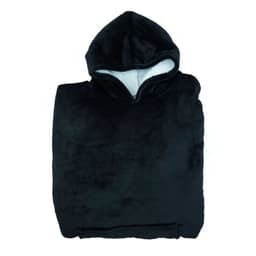 image-Cross-border winter thickened nightgown lazy wear hedging fleece hooded TV blanket cold-proof clothes couple lazy pajamas