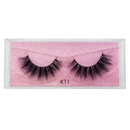 image-New product 5d mink hair fried false eyelashes natural thick style messy curled eyelashes K01-K12 pull-out box