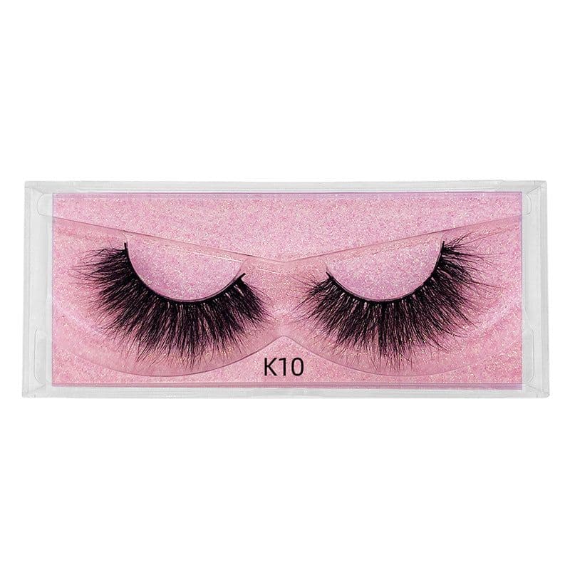 image-New product 5d mink hair fried false eyelashes natural thick style messy curled eyelashes K01-K12 pull-out box