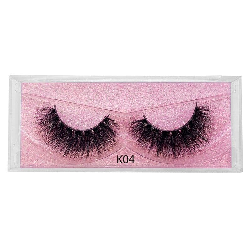 image-New product 5d mink hair fried false eyelashes natural thick style messy curled eyelashes K01-K12 pull-out box