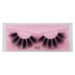 image-New product 5d mink hair fried false eyelashes natural thick style messy curled eyelashes K01-K12 pull-out box