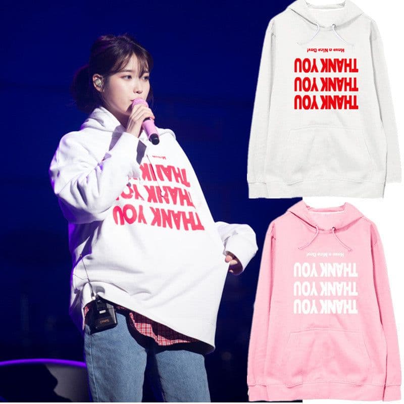 image-Lee Ji Eun BI Kim Han Bin l Victory Lee Seung Hyun should aid the same sweater hooded loose pullover jacket