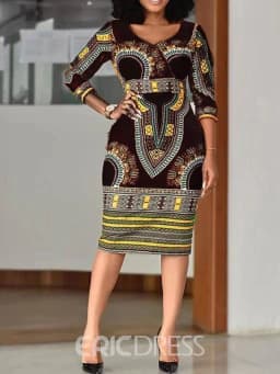 image-2020 Spring and Autumn Collection AliExpress Amazon Hot Sale European and American Sexy Fashion Digital Printed Dress