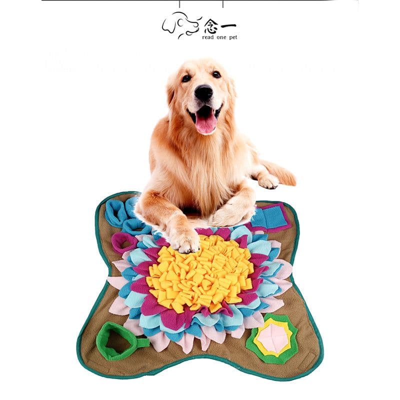 image-Pet Sniffing Mat Feeding Mat Dogs Cats Bites Resistant Puzzle Relief Stress Slow Food Environmental Training Blanket Mat