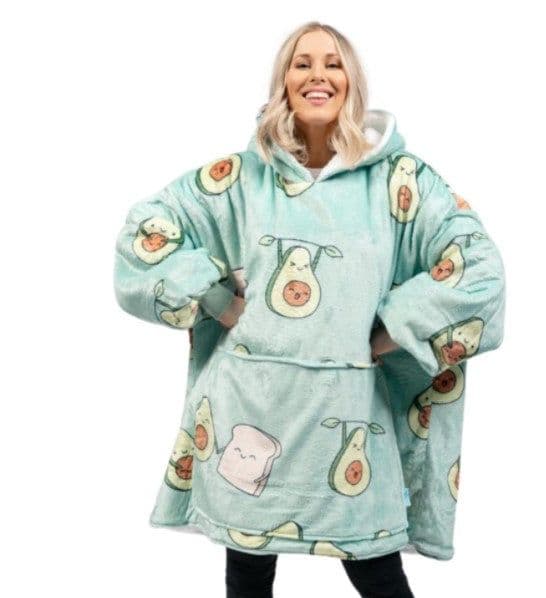 image-2021 blanket hoodie wearable blanket soft Sherpa plush adult comfortable warm hooded sweater