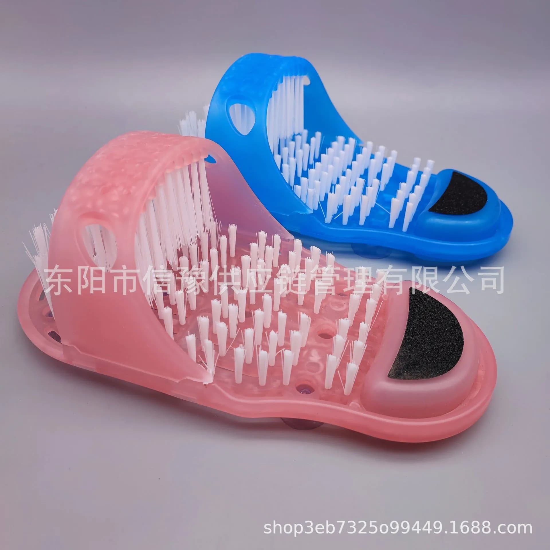 image-Cross-border Amazon Bathroom Bath Slippers Massage Foot Brush Foot Rubbing Stone Foot Washing Brush Spot