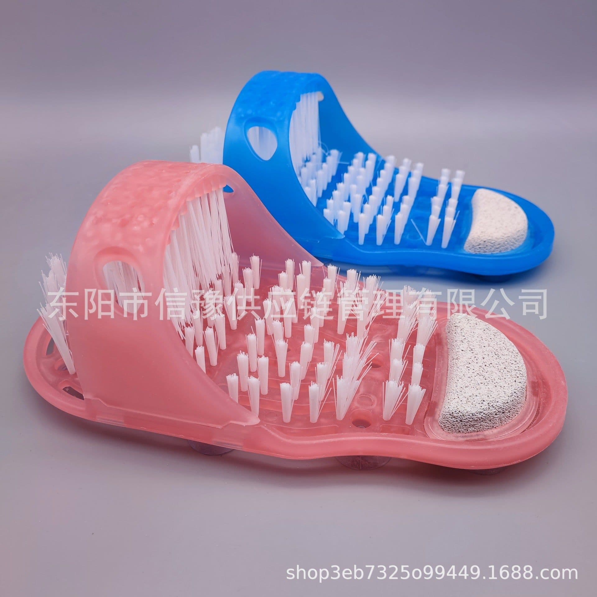 image-Cross-border Amazon Bathroom Bath Slippers Massage Foot Brush Foot Rubbing Stone Foot Washing Brush Spot