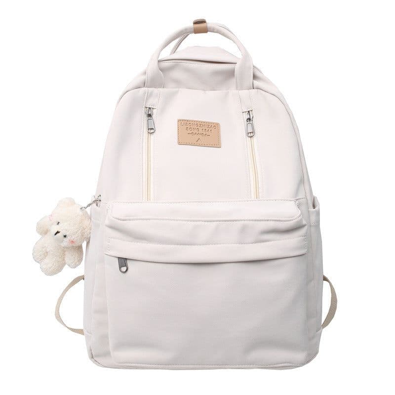 image-Schoolbag female junior high school students middle school students large-capacity backpack travel college students simple ins wild boy backpack