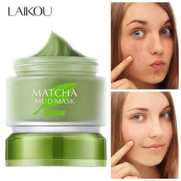 image-Manufacturers send cross-border sources of Laiko Longjing green tea green clay mask 85g moisturizing matcha