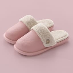 image-Waterproof cotton slippers women's autumn and winter home detachable cotton support shoes men's warm non-slip couple wool slippers wholesale