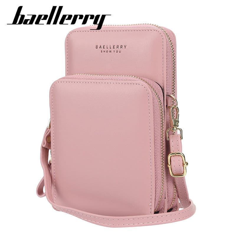 image-baellerry women's wallet Korean version of large-capacity zipper mobile phone bag female fashion all-match soft leather diagonal female bag