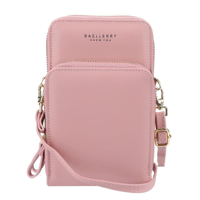 image-baellerry women's wallet Korean version of large-capacity zipper mobile phone bag female fashion all-match soft leather diagonal female bag