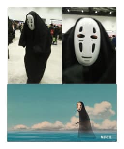 image-Cross-border Spirited Away Cosplay Costume Faceless Male Clothes Cosplay Costume Halloween Costume