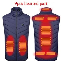 image-9 pieces of heating clothing in winter, smart heating vest, warm clothing, USB rechargeable electric heating vest jacket, a large number of stocks