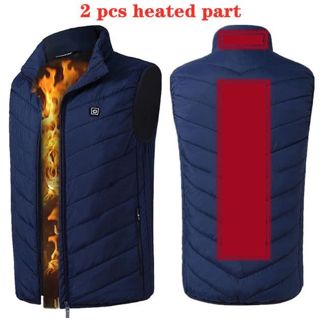 image-9 pieces of heating clothing in winter, smart heating vest, warm clothing, USB rechargeable electric heating vest jacket, a large number of stocks