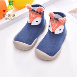 image-New men's and women's children's fall/winter animal non-slip anti-collision toe toe toddler shoes cute baby socks shoes soft soled socks shoes