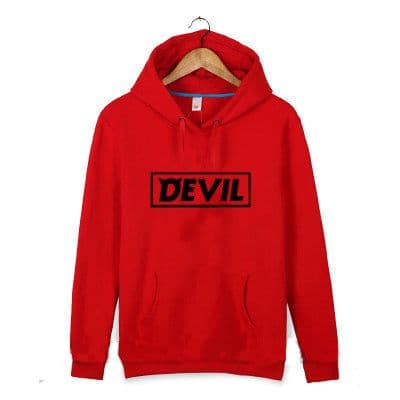 image-Super Junior 10th Anniversary Devil Album Surrounding Super Junior Hooded Hoodie