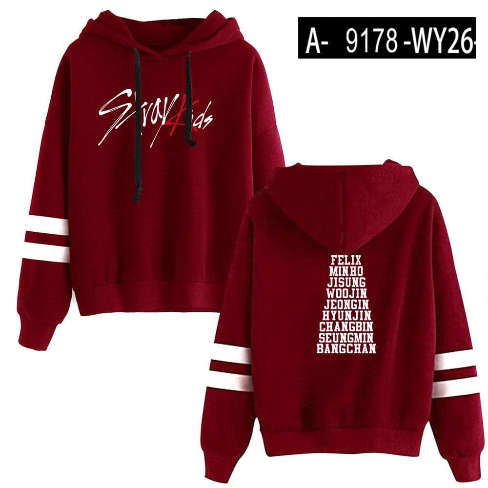 image-Cross-border new stray kids tour surrounding 2D printing simple men's and women's pocketless sleeveless sweater